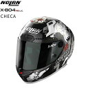 サイズL(59-60) 送料無料 NOLAN X-804RS ULTRA CARBON CHECA ホワイト/24 44261 フルフェイス ヘルメット レーシ...