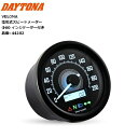 送料無料 デイトナ(Daytona) VELONA(ヴェローナ) バイク用 電気式 スピードメーター インジケーター付き 電圧計 ブラックボディ/ホワイトLED...