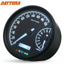 送料無料 デイトナ/DAYTONA VELONA W 電気式スピード & タコメーターΦ80 48138 バイク用 moto カスタム 回転数表示 9000rp...