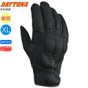 DAYTONA/デイトナ DG-018 エアプロテクティブグローブ ブラック/XLサイズ 61254 バイク用 moto ツーリング 通勤通学 春夏秋シーズン用