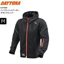 春夏 ブラックレッド/Mサイズ 送料無料 DAYTONA/デイトナ DJ-010 ハーフメッシュパーカー 46818 moto バイク用 ライディング ツーリン...