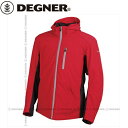 【送料無料】【DEGNER】 デグナー 17WJ-11 フード付 ソフトシェルジャケット レッド サイズM バイク好き ギフト お買い物マラソン 開催