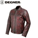 送料無料 【DEGNER】 デグナー 18SJ-6 ゴートレザージャケット ワイン サイズXL バイク好き ギフト お買い物マラソン 開催