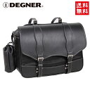 送料無料 DEGNER デグナー ナイロン サドル バッグ NB-100 ブラック 17L アメリカン ハーレー ボトルホルダー付 バイク好き ギフト