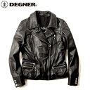 【送料無料】 【DEGNER】 デグナー FR16SJ-4 レディースレザージャケット ブラック サイズM バイク好き ギフト お買い物マラソン 開催