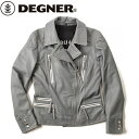 【送料無料】 【DEGNER】 デグナー FR16SJ-4 レディースレザージャケット グレー サイズL バイク好き ギフト お買い物マラソン 開催
