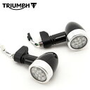 送料無料 TRIUMPH/トライアンフ 36TA0027 BULLET LED INDICATORS REAR リアウィンカー ピアノブラック アルミ削り出し ...