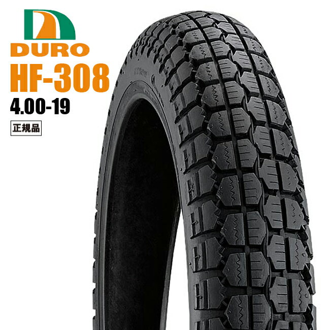 【特価品】ダンロップOEM 4.00-19 400-19 DURO デューロ ：チューブタイヤ HF308 バイク好き ギフト