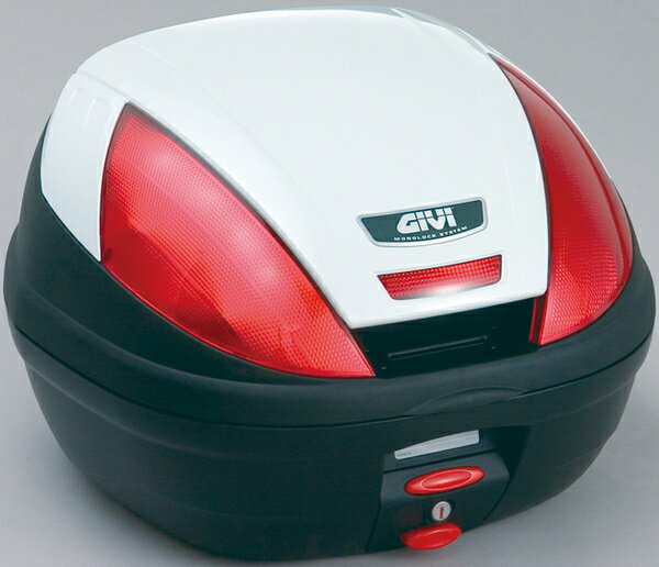 【送料無料】【GIVI[ジビ]】 リアボックス バイク用 ボックス モノロックケース E370B906D パールホワイト（白）【68047】 バイク好き ギフト