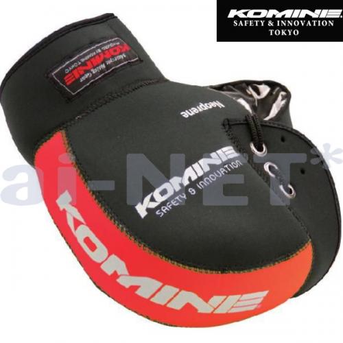 KOMINE コミネ バイク用 バイクハンドルカバー防水防寒 ネオプレーンハンドルウォーマー ブラック/レッド あす楽対応 バイク好き ギフト ブラックフライデ...
