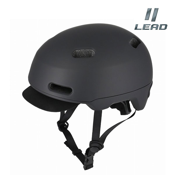LEAD工業/リード工業 CB-01 ブラック M 54-58cm未満 SGマーク 軽量 コンパクト 自転車 チャリ 大人 アジャスター 顎紐付き ヘルメット ...