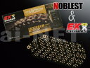 【送料無料】EK&ノーブレスト 530RCMチェーン 530-110L ブラック&ゴールド チェーン SANCTUARY サンクチュアリ バイク好き ギフト