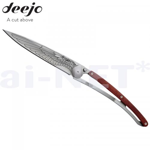 【セール特価】DEEJO/ディージョ tatoo 37g WING -ROSEWOOD 小型軽量ナイフ 【DJ-1305】 コンパクトナイフ 折りたたみナイフ 携帯ナイフ キャンプ用 フィッシング用【あす楽】【お買い物マラソン 開催】通販格安セール情報 楽天 通販
