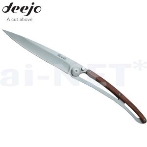 DEEJO/ディージョ wood 37g coralwood 小型軽量ナイフ DJ-1005 コンパクトナイフ 折りたたみナイフ 携帯ナイフ キャンプ用 フィッシング用 送料無料 あす楽対応【お買い物マラソン 開催】