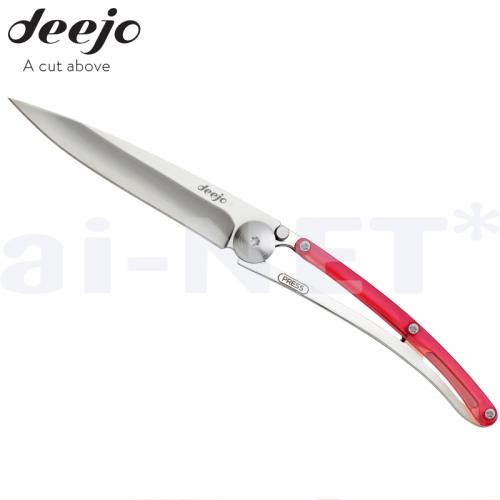 DEEJO/ディージョ colors 27g レッド 小型軽量ナイフ 【DJ-3006】 コンパクトナイフ 折りたたみナイフ 携帯ナイフ キャンプ用 フィッシング用【お買い物マラソン 開催】