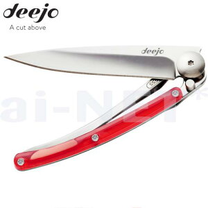 DEEJO/ディージョ colors 27g レッド 小型軽量ナイフ 【DJ-3006】 コンパクトナイフ 折りたたみナイフ 携帯ナイフ キャンプ用 フィッシング用【お買い物マラソン 開催】通販格安セール情報 楽天 通販