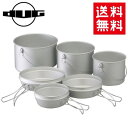 送料無料 DUG/ダグ DG-0103 焚火缶 3点セット アルミ製 鍋 フライパン 皿 飯盒 調理器具 キャンプ アウトドア フィッシング 登山 トレッキング あす楽対応 バイク好き ギフト