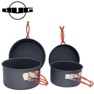 正規品 DUG/ダグ BANQUET-1 DG-0204 BANQUET-Iブラックアルミクッカー 大鍋 小鍋 フライパン BBQ キャンプ アウトドア フィッシング 登山 トレッキング ケトル クッカーセット 調理器具 フィッシング アウトドアギア ファミリーキャンプ あす楽対応