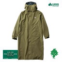 12月上旬入荷 LOGOS/ロゴス 35102384 LIPNER サイクルレインコート Sサイズ オリーブ 自転車専用 ヘルメット対応 フード ハイスタンドカ...