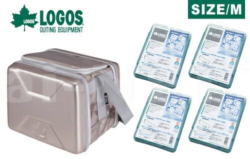 送料無料 LOGOS/ロゴス クーラーボックス ハイパー氷点下クーラーM 12L 倍速凍結 氷点下パックM 4個 81670070 81660642 クーラーボックス 保冷剤セット 長時間保冷 冷凍 最強【調理器具・バーべキュー用品 小型 お得な5点セット あす楽対応【お買い物マラソン 開催】