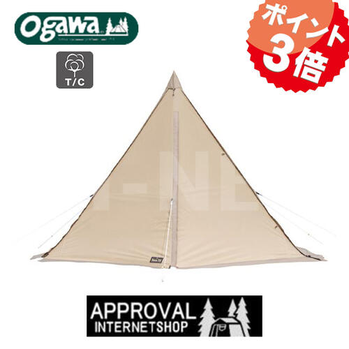 送料無料 ogawa タッソ T/C Tasso 2～3人用 2727 テント モノポールテント ワンポール ティピー キャンプ用テント 小川テント オガワテント キャンパルジャパン アウトドア キャンプ バイク好き ギフト