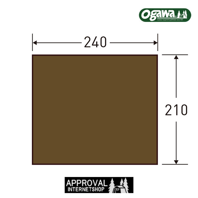 【7/1から最大2,000円OFFクーポン】小川キャンパル/キャンパルジャパン 3848 グランドマットシャンティR用 床下 PVC素材 シート 汚れ 傷 湿気 加工 素材 快適性 ダークブラウン