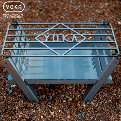 日本製 YOKA/ヨカ 焚き火台 COOKING FIRE PIT+グリルセット ファイヤーグリル たき火スタンド 焚火 BBQ キャンプ 焚火台 焚火スタンド クッキングファイヤーピット あす楽対応【お買い物マラソン 開催】通販格安セール情報 楽天 通販