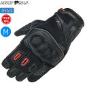 春秋 ラフ&ロード RR8025 ラフプロテクショングローブ ブラックxレッド Mサイズ スマホ対応 バイク用 moto ツーリング 街乗り 通勤通学