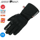 ブラック/Mサイズ ラフ&ロード RR8660 プリマロフト CKウインターグローブ moto バイク用 ツーリング 通勤通学 防風 防水 春秋冬 アーバン スマホ対応
