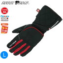 レッド/Lサイズ ラフ&ロード RR8660 プリマロフト CKウインターグローブ moto バイク用 ツーリング 通勤通学 防風 防水 春秋冬 アーバン スマホ対応