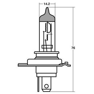 【ドラッグスター250】【STANLEY[スタンレー]】 ハロゲン ヘッドライトバルブ 【H4】 12V 60/55W 純正リペア用(14-0181E) バイク好き ギフト 3