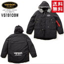 【5/1から最大2,000円OFFクーポン】送料無料 バンソン 限定カラー N-3Bタイプ VS19109W ナイロンジャケット ウエア M サイズ ブラック/...