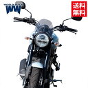 送料無料 WW製/ワールドウォーク XSR125用メーターバイザー ショート・クリア ws-50-sc メーターバイザータイプ 風防 小型 軽量 専用スクリーン...