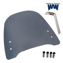 サマーセール 錆ニック無料サンプルプレゼント 無料特典付 WW製/ワールドウォーク 原付用 汎用スクリーン スモーク WS-04GS カスタムパーツ 通勤 通学...