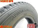 中古 145R12 6PR ダンロップ ウインターマックス SV01 タイヤ 1本 単品 からハイゼット エブリィ キャリィ ミニキャブ クリッパー バモス ス...