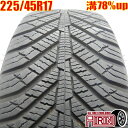 中古 225/45R17 クムホ マーシャル MH22 1本 単品レクサスIS オーリス ブレイド インプレッサSTI ベンツAクラス Bクラス中古タイヤ オー...