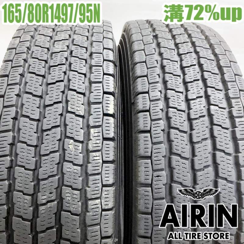 【BLACKFRIDAY限定 ポイント10倍】中古 165/80R14 97/95N ヨコハマ アイスガード IG91 2本セットバネット ボンゴ デリカ 中古タイヤ スタッドレスタイヤ 14インチ
