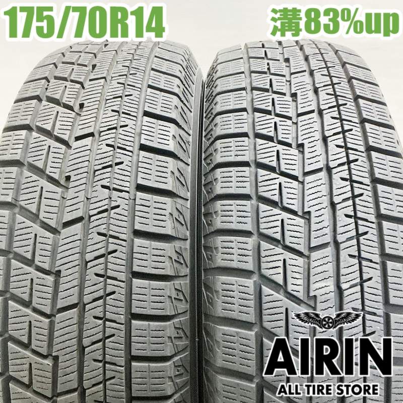 中古 175/70R14 ヨコハマ アイスガード6 IG60 2本セットヤリス カローラ シエンタ ヴィッツ フィット ポルテ中古タイヤ スタッドレスタイヤ 14インチ