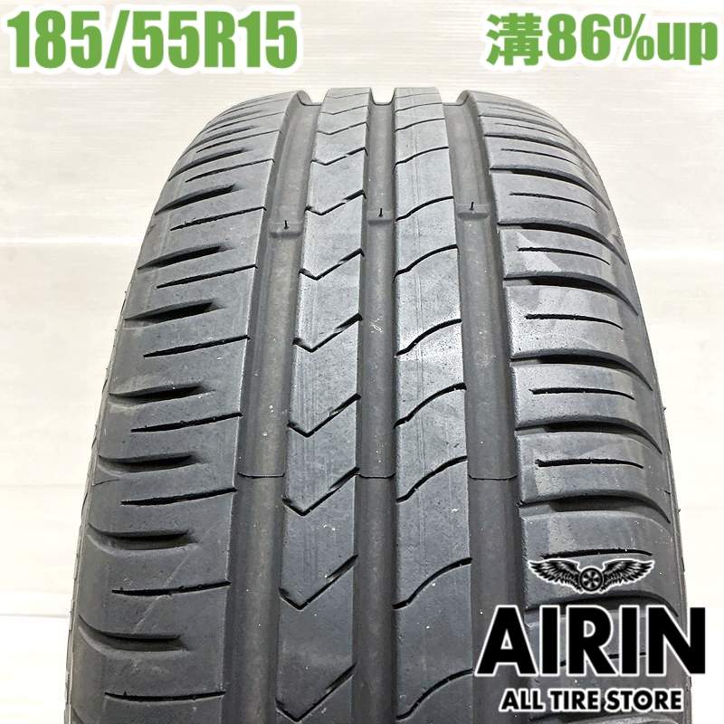 中古 185/55R15 クムホ エクスタ HS51 1本 単品パッソセッテ bB フィット マーチ デミオ ベリーサ中古タイヤ タイヤ 15インチ