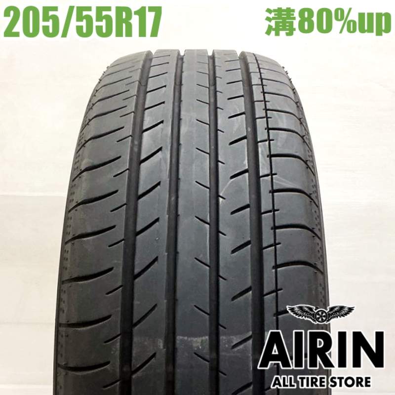 【楽天スーパーSALE限定 ポイント10倍 】中古 205/55R17 ヨコハマ ブルーアースGT AE51 1本 単品ステップワゴン ストリーム BMW2シリーズ ゴルフ 中古タイヤ タイヤ 17インチ