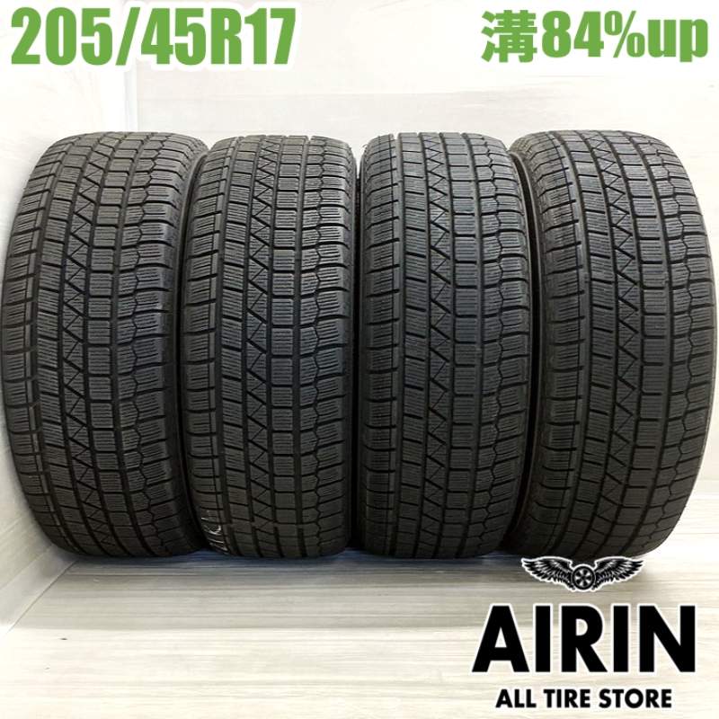 【楽天スーパーSALE限定 ポイント10倍 】中古 205/45R17 ケンダ アイステック ネオ KR36 4本セットヴィッツ CR-Z ノート ロードスター ミニ プジョー207 中古タイヤ スタッドレスタイヤ 17インチ