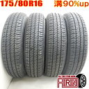 【30日限定ポイント10倍!!】中古 175/80R16 BRIDGESTONE DUELER H/T 384II 夏タイヤ 4本セットジムニー 中古タイヤ タイヤ 16インチ