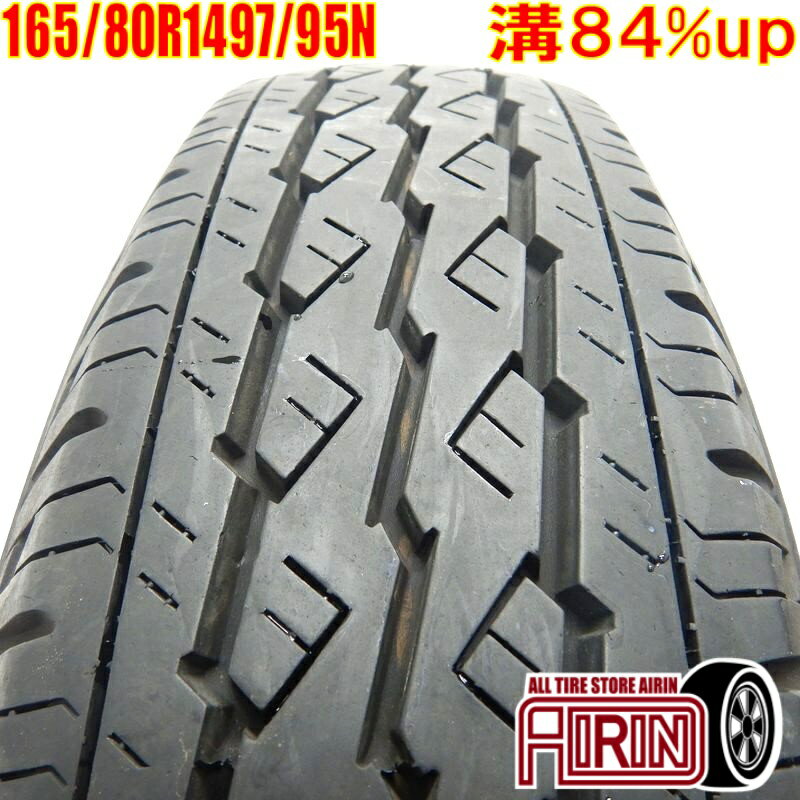 中古 165/80R14 97/95N BRIDGESTONE V600 夏タイヤ 1本 単品バネット ボンゴ デリカ 中古タイヤ タイヤ 14インチ