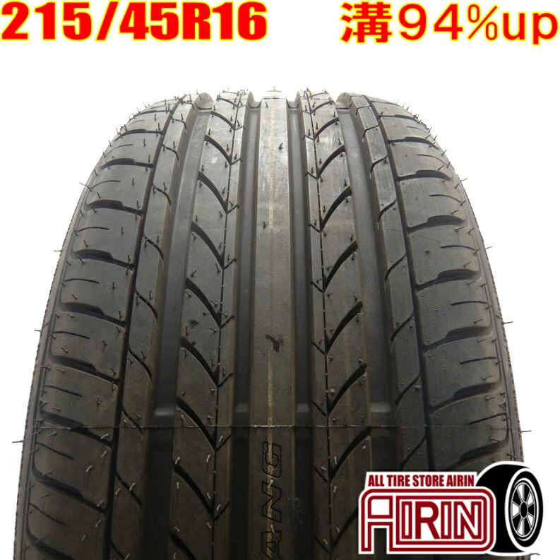 中古 215/45R16 NANKANG NOBLE SPORT NS－20 夏タイヤ 1本 単品MR-S NSX インテグラ ポロ アウディA1 A1スポーツバック中古タイヤ タイヤ 16インチ