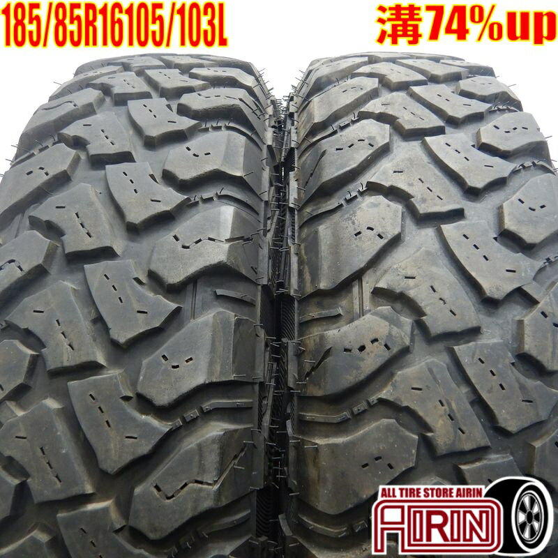 中古 185/85R16 105/103L accelera M/T-01 夏タイヤ 2本セットジムニー 中古タイヤ サマータイヤ 16インチ