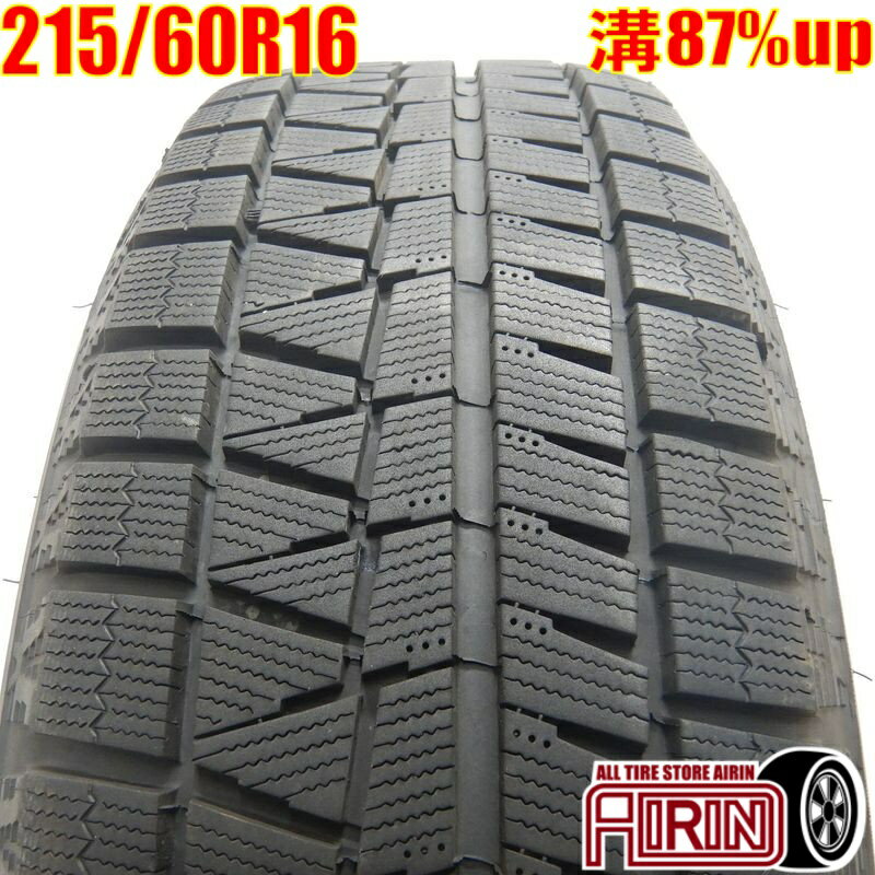 中古 215/60R16 BRIDGESTONE ICE PARTNER 2 冬タイヤ 1本 単品エスティマ クラウン カムリ マークX オデッセイ ヴェゼル中古タイヤ スタッドレスタイヤ 16インチ