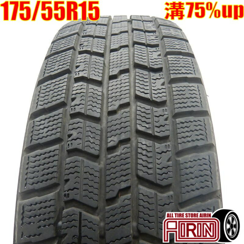 【マラソン限定ポイント5倍!!27日まで!!】中古 175/55R15 グッドイヤー アイスナビ 7 1本 単品タンク ルーミー アイ ミラージュ ジャスティ YRV中古タイヤ スタッドレスタイヤ 15インチ