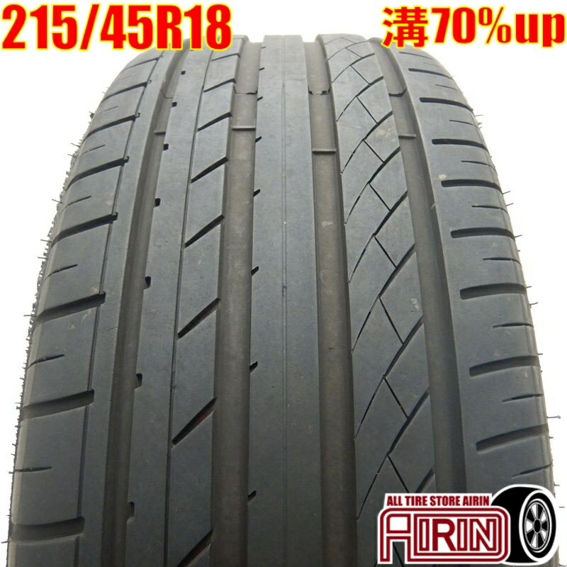 中古 215/45R18 ハイフライ HF805 1本 単品SAI ノア ヴォクシー アクセラスポーツ アクセラセダン ギャランフォルティス中古タイヤ タイヤ 18インチ