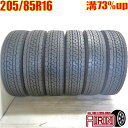 中古 205/85R16 117/115L ブリヂストン デュラビス M804 夏冬タイヤ トラック用 6本セットエルフ中古タイヤ 中古トラックタイヤ 16イン...