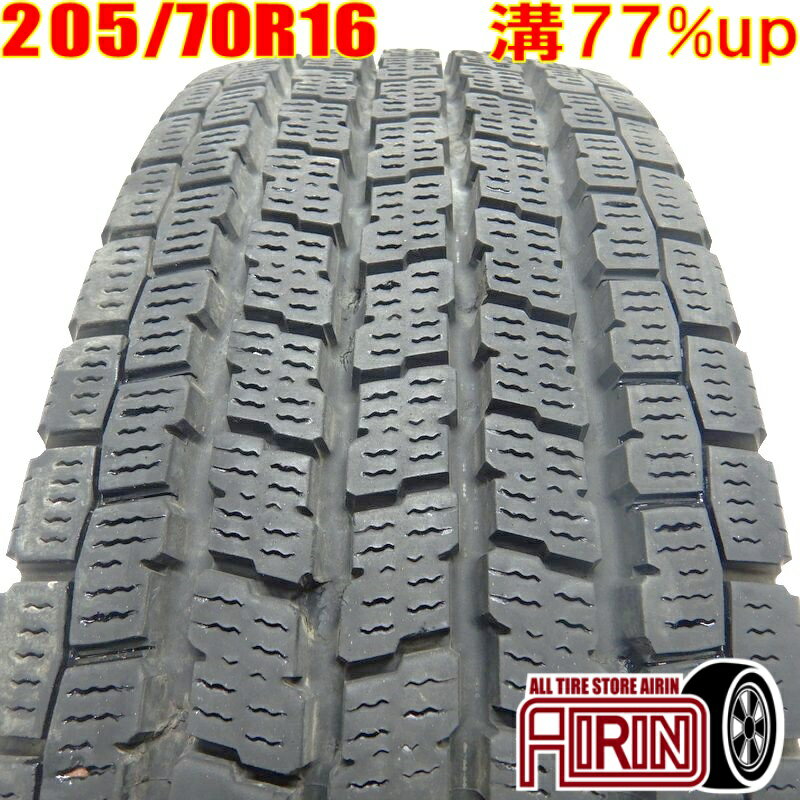 中古 205/70R16 111/109L YOKOHAMA iceGUARD iG91 冬タイヤ トラック用 1本単品エルフ中古タイヤ 中古トラックタイヤ スタッドレスタイヤ 16インチ